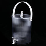 Maxbell Maxbell Beverage Dispenser with Spigot with Storage Rack for Party Household Kitchen 5L white