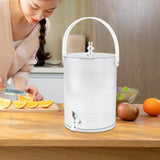 Maxbell Maxbell Beverage Dispenser with Spigot with Storage Rack for Party Household Kitchen 5L white