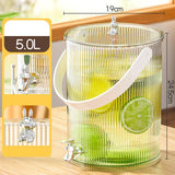 Maxbell Maxbell Beverage Dispenser with Spigot with Storage Rack for Party Household Kitchen 5L white