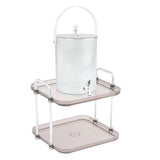 Maxbell Maxbell Beverage Dispenser with Spigot with Storage Rack for Party Household Kitchen 5L white