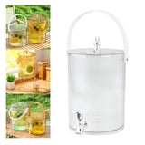 Maxbell Maxbell Beverage Dispenser with Spigot with Storage Rack for Party Household Kitchen 5L white