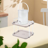 Maxbell Maxbell Beverage Dispenser with Spigot with Storage Rack for Party Household Kitchen 5L white
