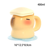 Maxbell Maxbell Cartoon Capybara Teacup 400 ml Ceramics Milk Mug for Home Parties Women, Men