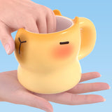 Maxbell Maxbell Cartoon Capybara Teacup 400 ml Ceramics Milk Mug for Home Parties Women, Men