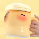 Maxbell Maxbell Cartoon Capybara Teacup 400 ml Ceramics Milk Mug for Home Parties Women, Men