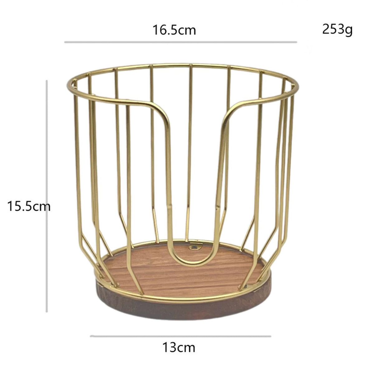 Maxbell Coffee Filter Holder Organizer Iron Dispenser for Kitchen Warming Gold