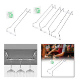 Maxbell Maxbell Wall Mounted Wine Glass Rack Sturdy Cup Holder for Coffee Shop Hotel Kitchen A