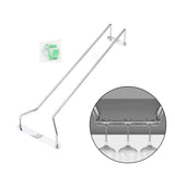 Maxbell Maxbell Wall Mounted Wine Glass Rack Sturdy Cup Holder for Coffee Shop Hotel Kitchen A