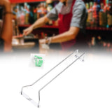 Maxbell Maxbell Wall Mounted Wine Glass Rack Sturdy Cup Holder for Coffee Shop Hotel Kitchen A