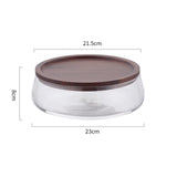Maxbell Maxbell Food Storage Platter for Dining Room Table Sturdy Dried Fruit Plate with Lid 23cmx8cm