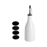 Maxbell Maxbell Cooking Oil Bottle Ceramic Large Capacity 300ml Shoyu Sauce Dispenser Bottle White
