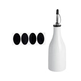 Maxbell Maxbell Cooking Oil Bottle Ceramic Large Capacity 300ml Shoyu Sauce Dispenser Bottle White