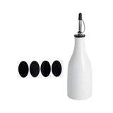 Maxbell Maxbell Cooking Oil Bottle Ceramic Large Capacity 300ml Shoyu Sauce Dispenser Bottle White