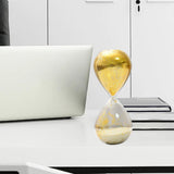 Maxbell Maxbell Sand Timer 10 Mins Creative Modern Desk Timer Hourglass for Mantel Book Desk Golden