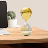 Maxbell Maxbell Sand Timer 10 Mins Creative Modern Desk Timer Hourglass for Mantel Book Desk Golden