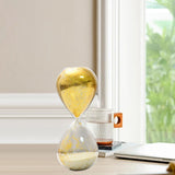 Maxbell Maxbell Sand Timer 10 Mins Creative Modern Desk Timer Hourglass for Mantel Book Desk Golden