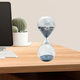 Maxbell Maxbell Sand Timer 10 Mins Creative Modern Desk Timer Hourglass for Mantel Book Desk Blue