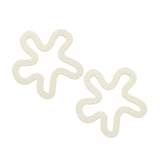 Maxbell Maxbell 2Pcs Silicone Mats Heat Resistant Pad Cup Coasters for Home Dining Table Bar 2pcs White