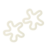 Maxbell Maxbell 2Pcs Silicone Mats Heat Resistant Pad Cup Coasters for Home Dining Table Bar 2pcs White