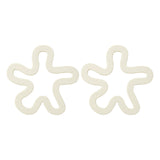 Maxbell Maxbell 2Pcs Silicone Mats Heat Resistant Pad Cup Coasters for Home Dining Table Bar 2pcs White