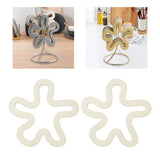 Maxbell Maxbell 2Pcs Silicone Mats Heat Resistant Pad Cup Coasters for Home Dining Table Bar 2pcs White