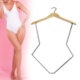 Maxbell Maxbell Lingerie Hanger Metal Display Hanger Swimsuit Hanger for Coat Clothes Closet