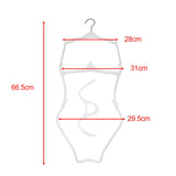 Maxbell Maxbell Lingerie Hanger Multipurpose Swimsuit Hanger for Boutique Stores Show Window White