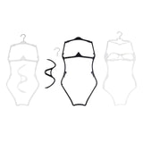 Maxbell Maxbell Lingerie Hanger Multipurpose Swimsuit Hanger for Boutique Stores Show Window White