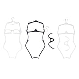 Maxbell Maxbell Lingerie Hanger Multipurpose Swimsuit Hanger for Boutique Stores Show Window White