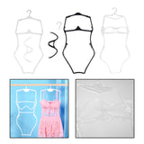 Maxbell Maxbell Lingerie Hanger Multipurpose Swimsuit Hanger for Boutique Stores Show Window White