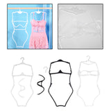 Maxbell Maxbell Lingerie Hanger Multipurpose Swimsuit Hanger for Boutique Stores Show Window White