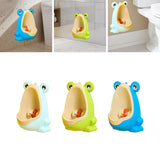 Maxbell Cute Frog Standing Potty Trainer Urinal Wall Mounted for Boys Toddlers Kids Light Blue