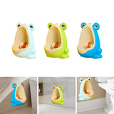 Maxbell Cute Frog Standing Potty Trainer Urinal Wall Mounted for Boys Toddlers Kids Light Blue