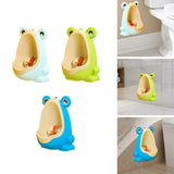 Maxbell Cute Frog Standing Potty Trainer Urinal Wall Mounted for Boys Toddlers Kids Light Blue