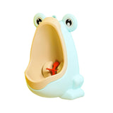 Maxbell Cute Frog Standing Potty Trainer Urinal Wall Mounted for Boys Toddlers Kids Light Blue