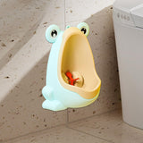 Maxbell Cute Frog Standing Potty Trainer Urinal Wall Mounted for Boys Toddlers Kids Light Blue