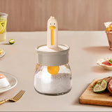 Maxbell Maxbell Spice Dispenser Condiment Jar Refillable Seasoning Box for BBQ Family Picnic white