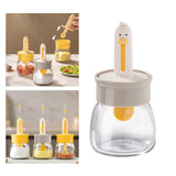 Maxbell Maxbell Spice Dispenser Condiment Jar Refillable Seasoning Box for BBQ Family Picnic white