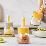 Maxbell Maxbell Spice Dispenser Condiment Jar Refillable Seasoning Box for BBQ Family Picnic white