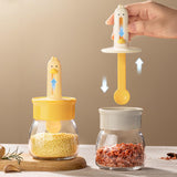 Maxbell Maxbell Spice Dispenser Condiment Jar Refillable Seasoning Box for BBQ Family Picnic white