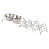 Maxbell Maxbell Taco Holder with Sauce Cup Taco Tray Plates for Hotel Kitchen Birthday Party with 2pcs Cup