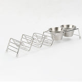 Maxbell Maxbell Taco Holder with Sauce Cup Taco Tray Plates for Hotel Kitchen Birthday Party with 2pcs Cup