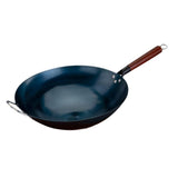 Maxbell Wok Pan Boiling Pots Wood Handle Cookware Sautee Universal Pans Nonstick Wok 40cm with ears
