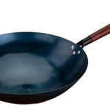 Maxbell Wok Pan Boiling Pots Wood Handle Cookware Sautee Universal Pans Nonstick Wok 40cm with ears
