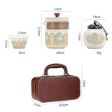 Maxbell Maxbell Travel Tea Set Teacups Ceramic Kung Fu Teapot for Business Home Office Trips
