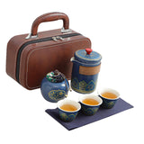 Maxbell Maxbell Travel Tea Set Teacups Ceramic Kung Fu Teapot for Business Home Office Trips