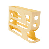 Maxbell Maxbell Egg Rolling Rack Rolling Egg Dispenser for Kichen Cabinet Home Yellow 4 Tier