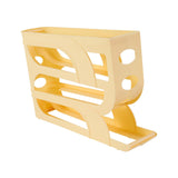 Maxbell Maxbell Egg Rolling Rack Rolling Egg Dispenser for Kichen Cabinet Home Yellow 4 Tier