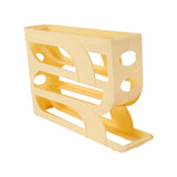 Maxbell Maxbell Egg Rolling Rack Rolling Egg Dispenser for Kichen Cabinet Home Yellow 4 Tier