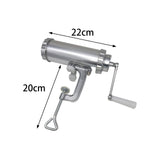 Maxbell Maxbell Manual Sausage Stuffer with 3 Filling Nozzles Meat Grinder for Meat Hot Dogs Short Tubes Set